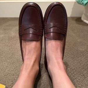 Jack Rogers brown leather loafers - worn once indoors